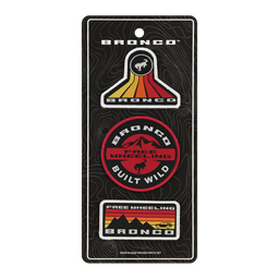 Ford Bronco Free Wheeling 3-Pack Patch Set