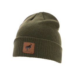 Ford Bronco Leather Patch Merino Wool Knit Hat