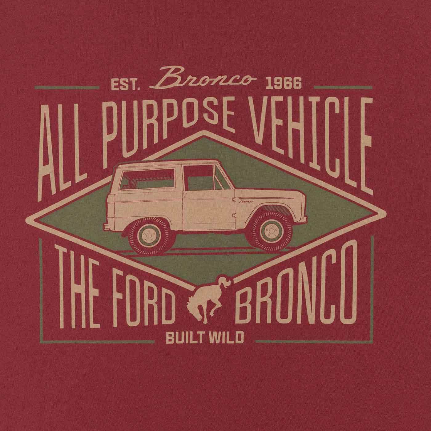 Bronco Men's All Purpose Vehicle T-Shirt