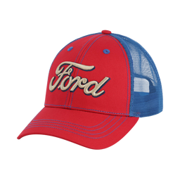 Ford Logo Americana Script Trucker Hat