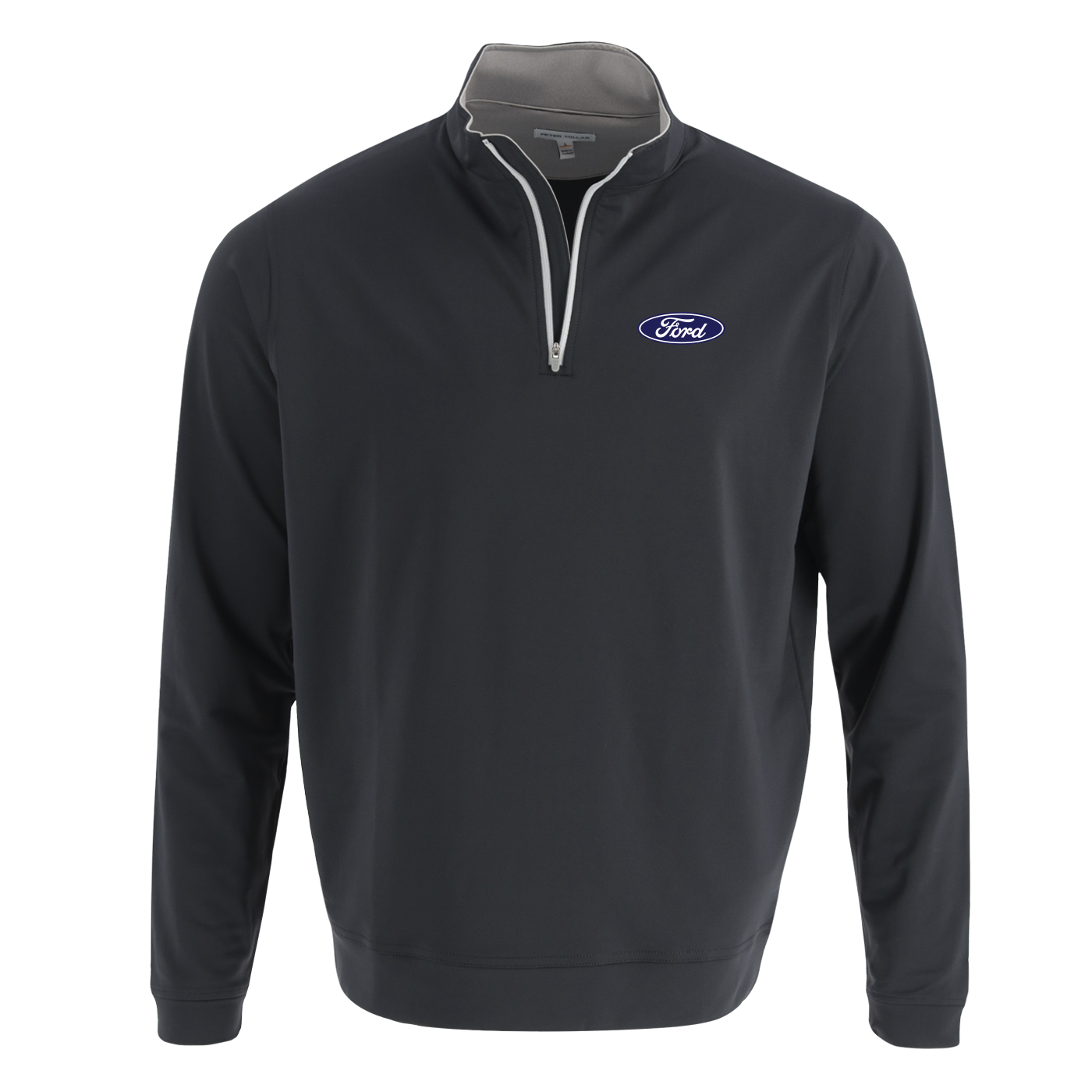 Ford Executive Peter Millar OVAL LOGO Men's Perth Stretch Loop Terry Quarter-Zip Pullover