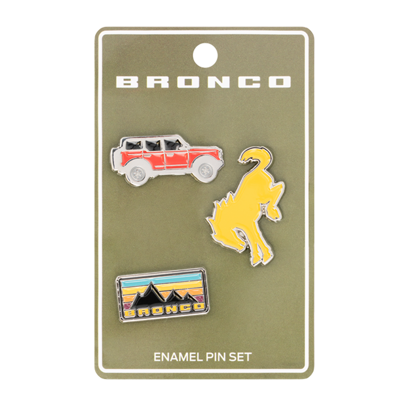 Bronco Pin Set
