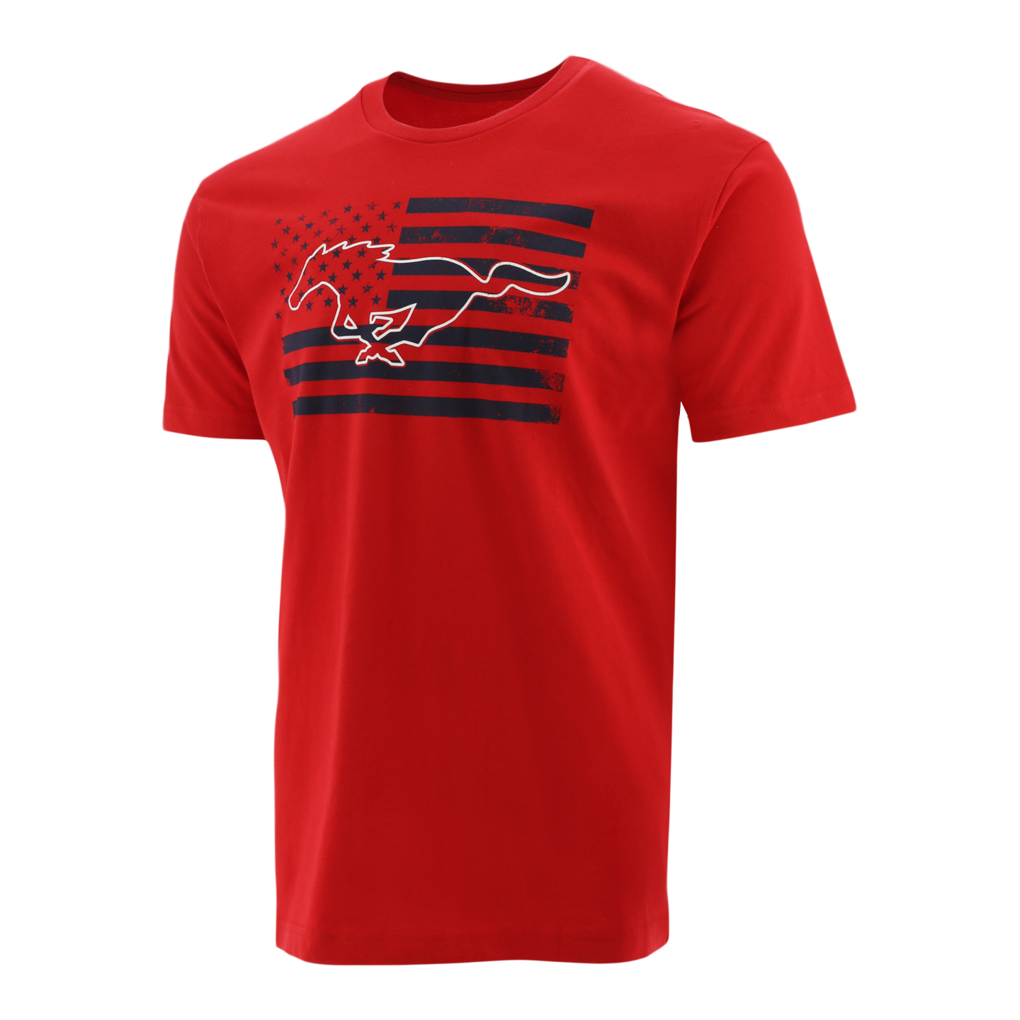 Ford Mustang Men's Pony Flag T-Shirt