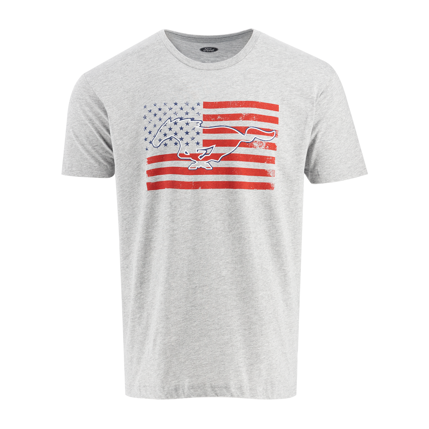 Ford Mustang Men's Pony Flag T-Shirt