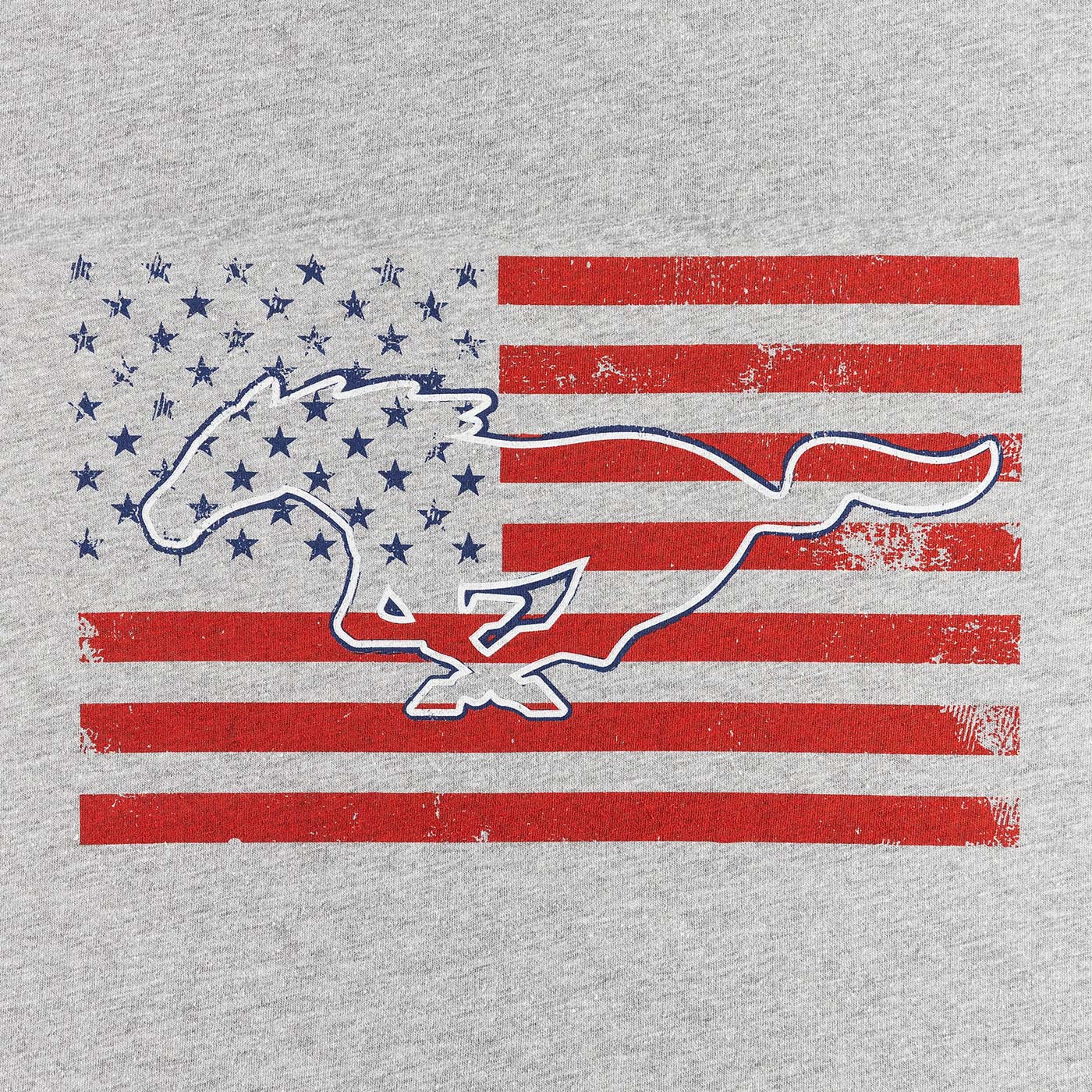 Ford Mustang Men's Pony Flag T-Shirt