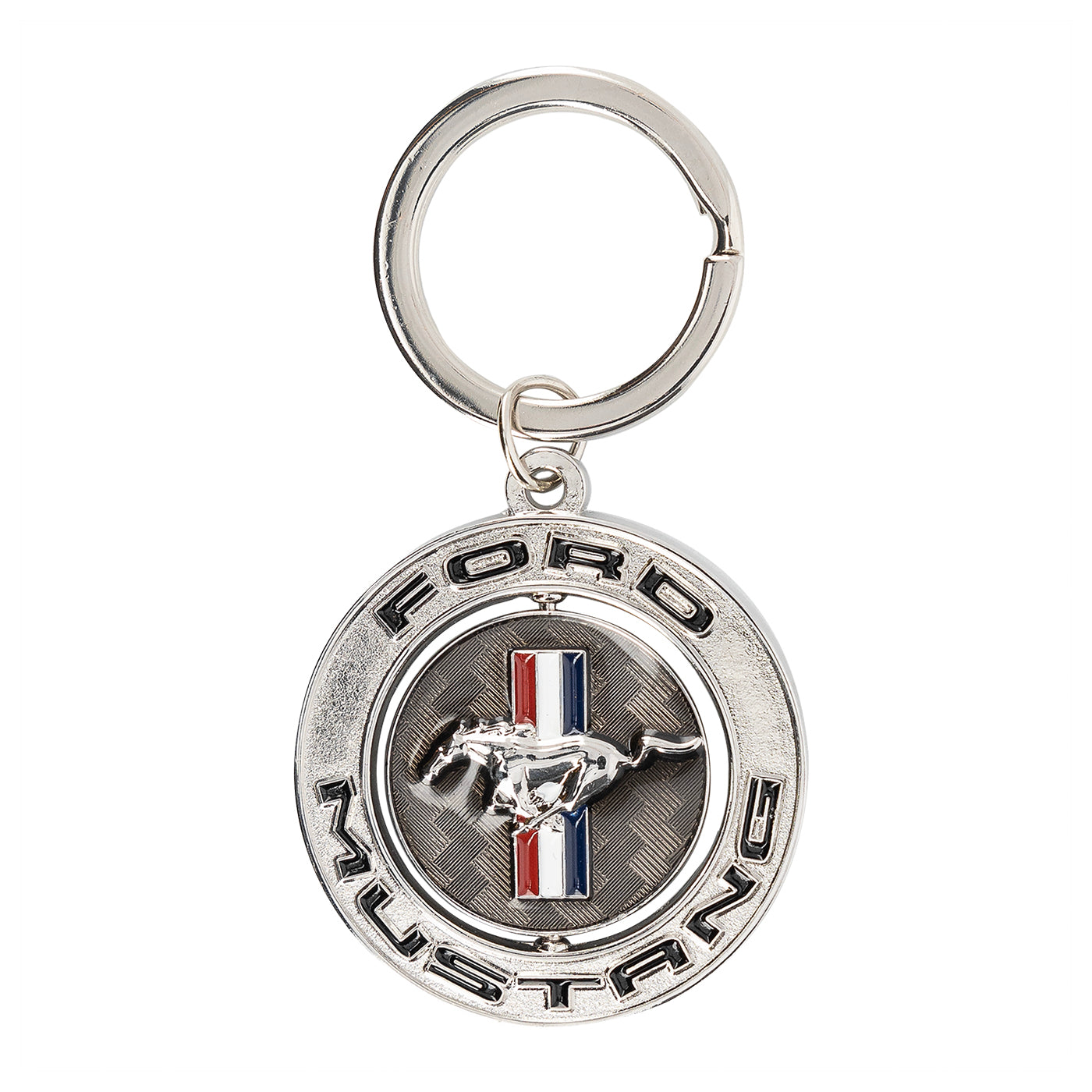 Ford Mustang Tribar Spinner Keychain