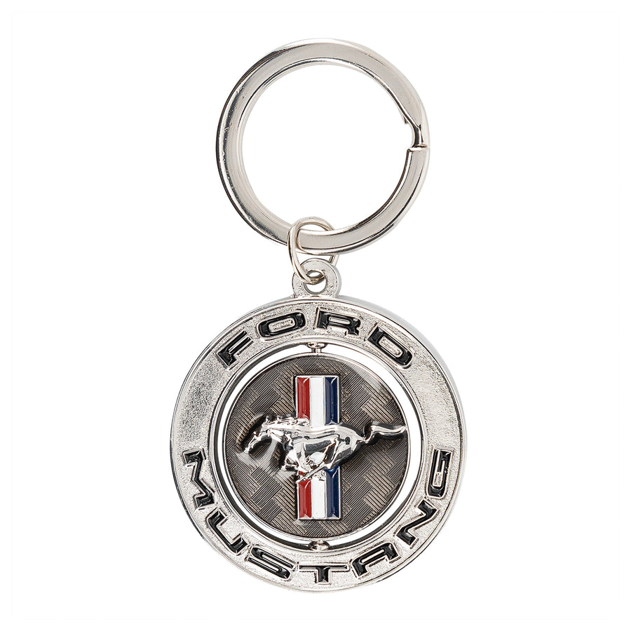 Ford Mustang Tribar Spinner Keychain