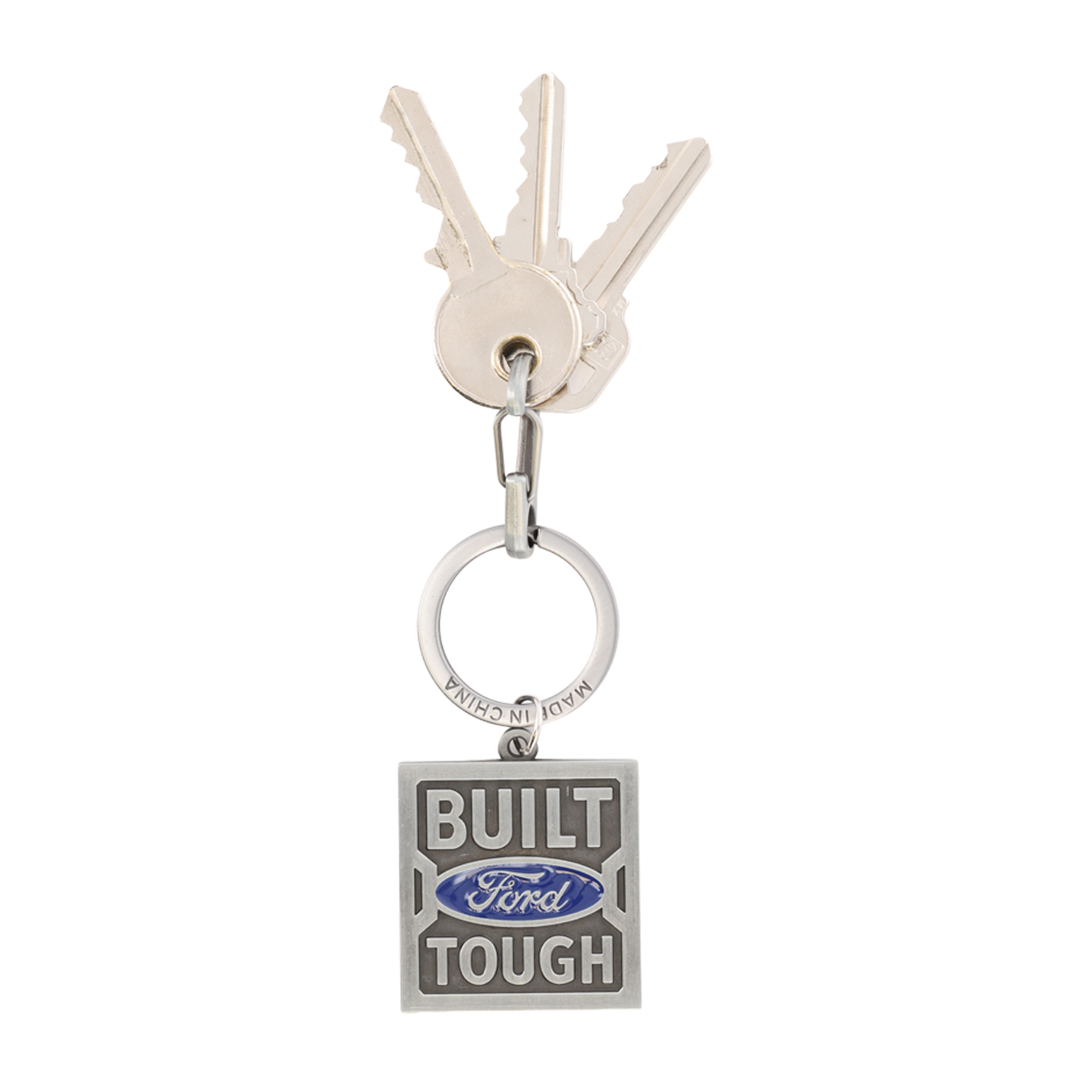 Built Ford Tough Logo Keychain