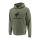 Bronco Men's Embroidered Hooded Pullover Fleece