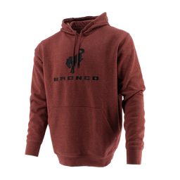 Bronco Men's Embroidered Hooded Pullover Fleece