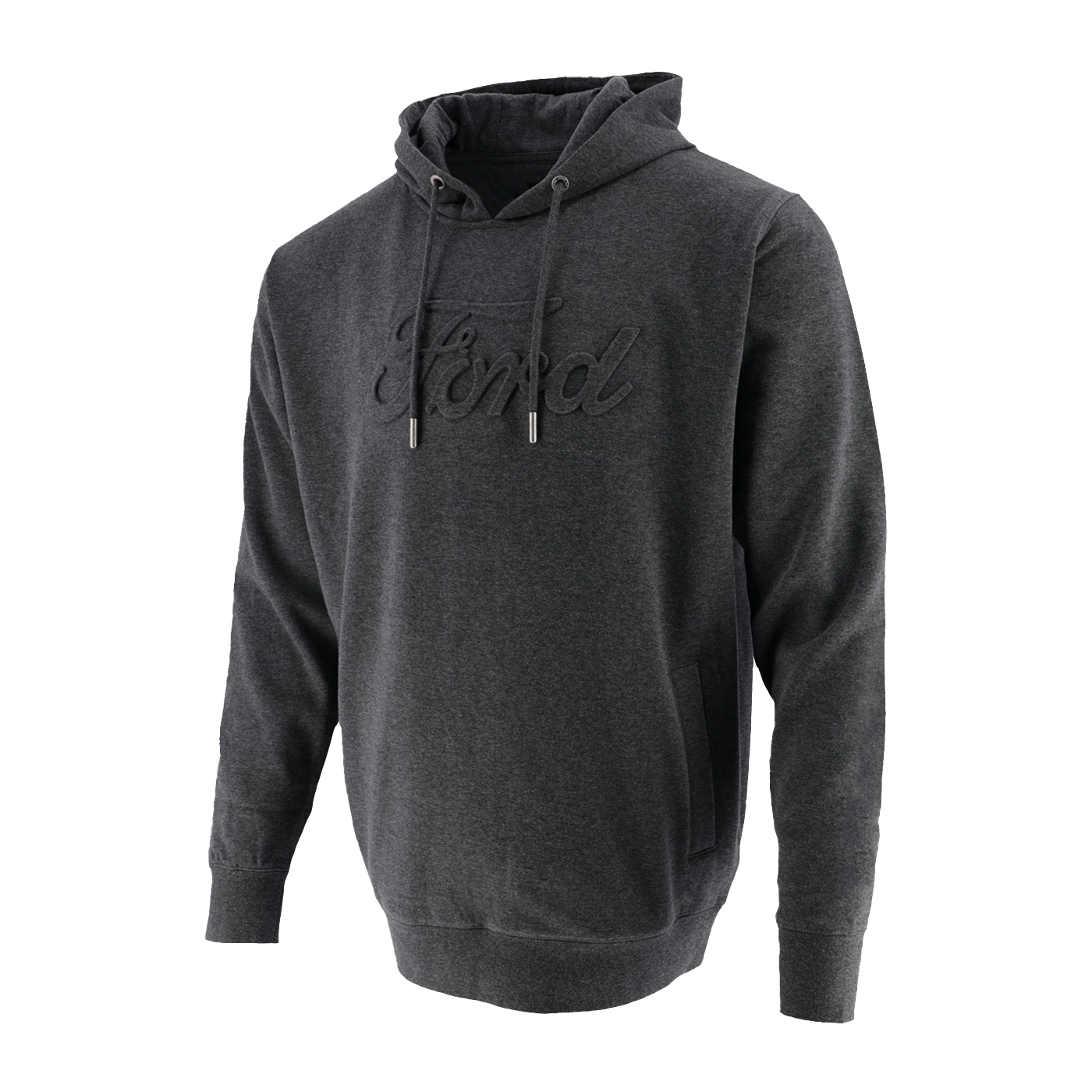 Ford Men's Logo Embossed Hooded Pullover Fleece