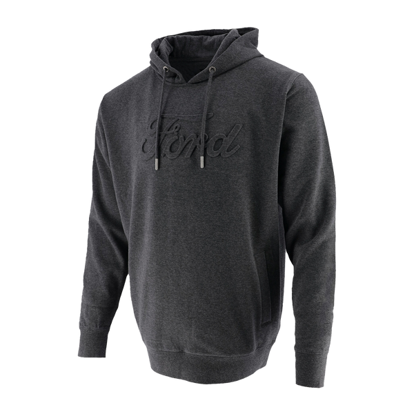 Ford Men's Logo Embossed Hooded Pullover Fleece