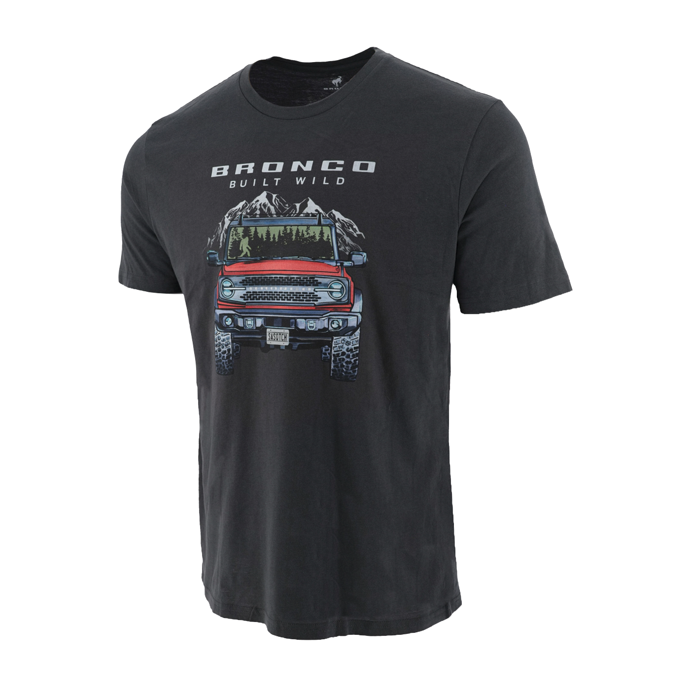 Ford Bronco Men's Built Wild Mountain Truck T-Shirt