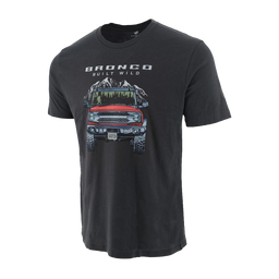 Ford Bronco Men's Built Wild Mountain Truck T-Shirt