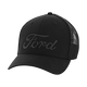 Ford Logo Black Reflective Stretch Fit Hat