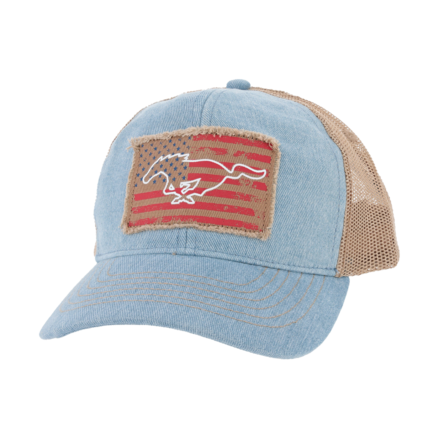 Ford Mustang Patriotic Pony Snapback Hat