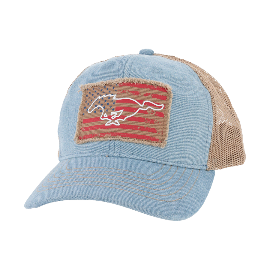 Ford Mustang Patriotic Pony Snapback Hat