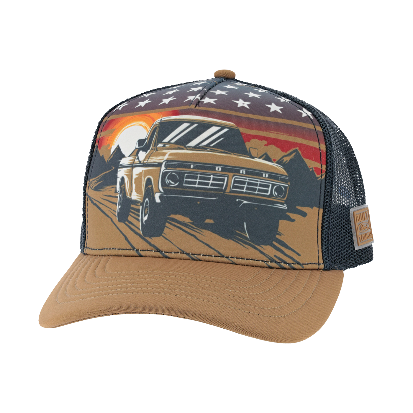 Ford Trucks Vintage Patriot Snapback Hat