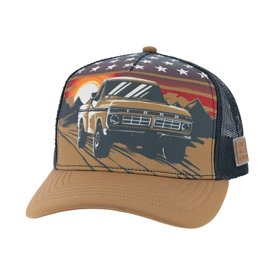Ford Trucks Vintage Patriot Snapback Hat