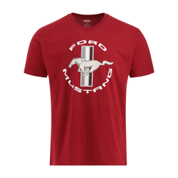 Ford Mustang Men's Tribar Greyscale T-Shirt
