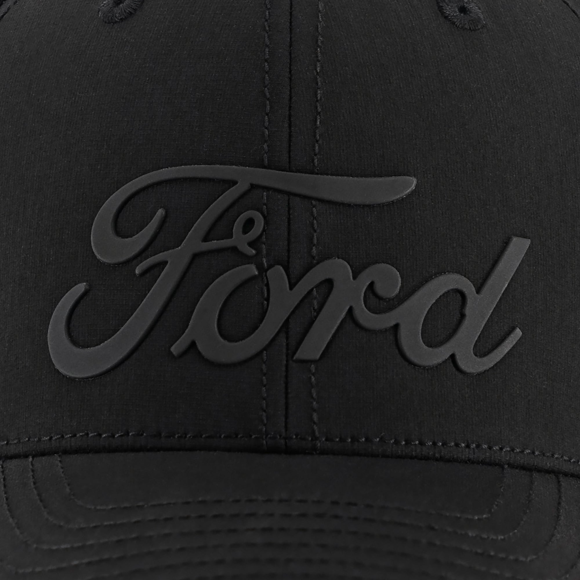Ford Logo Black Reflective Stretch Fit Hat
