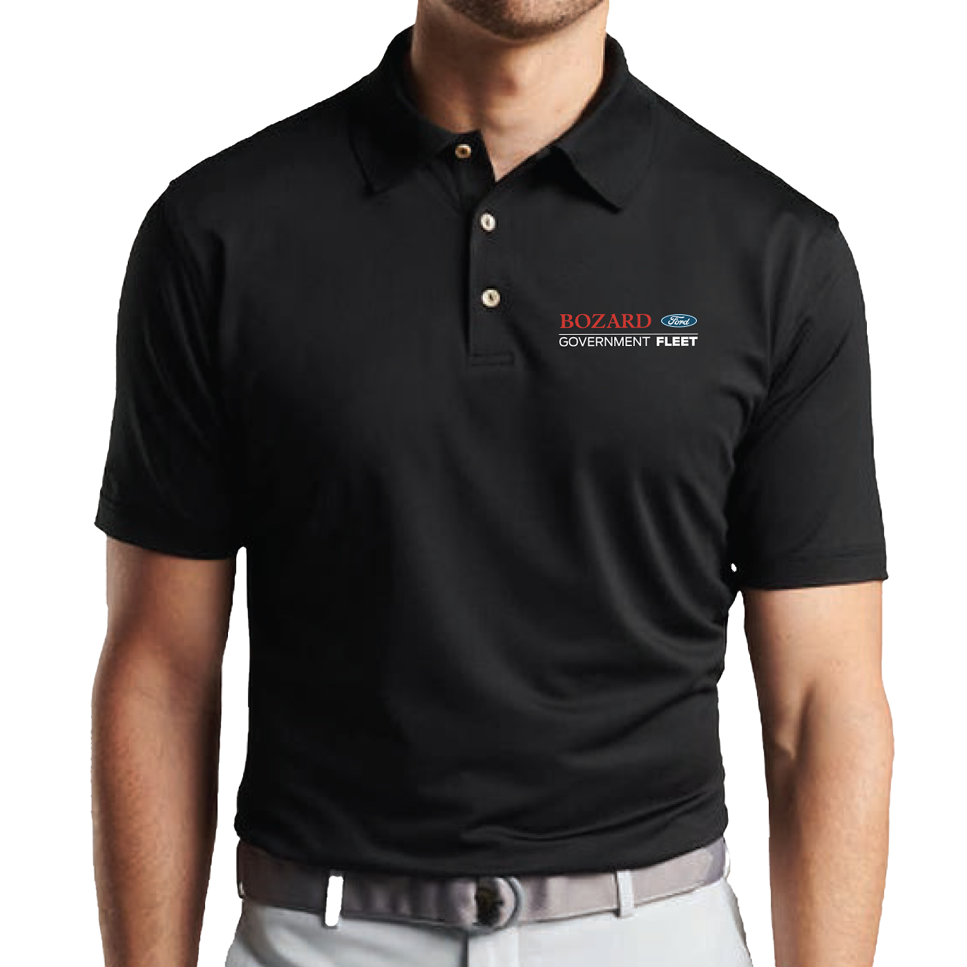 Ford Executive Peter Millar Men's Solid Polo
