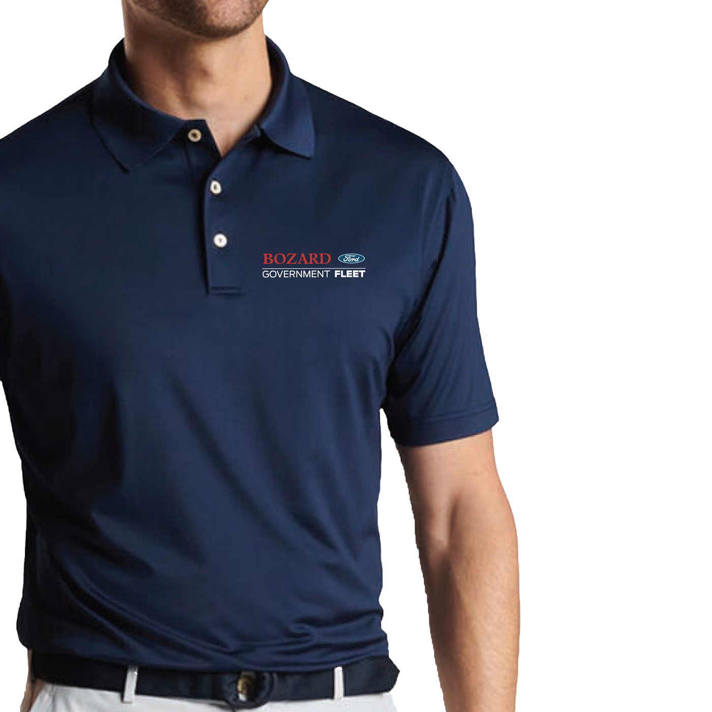 Ford Executive Peter Millar Men's Solid Polo