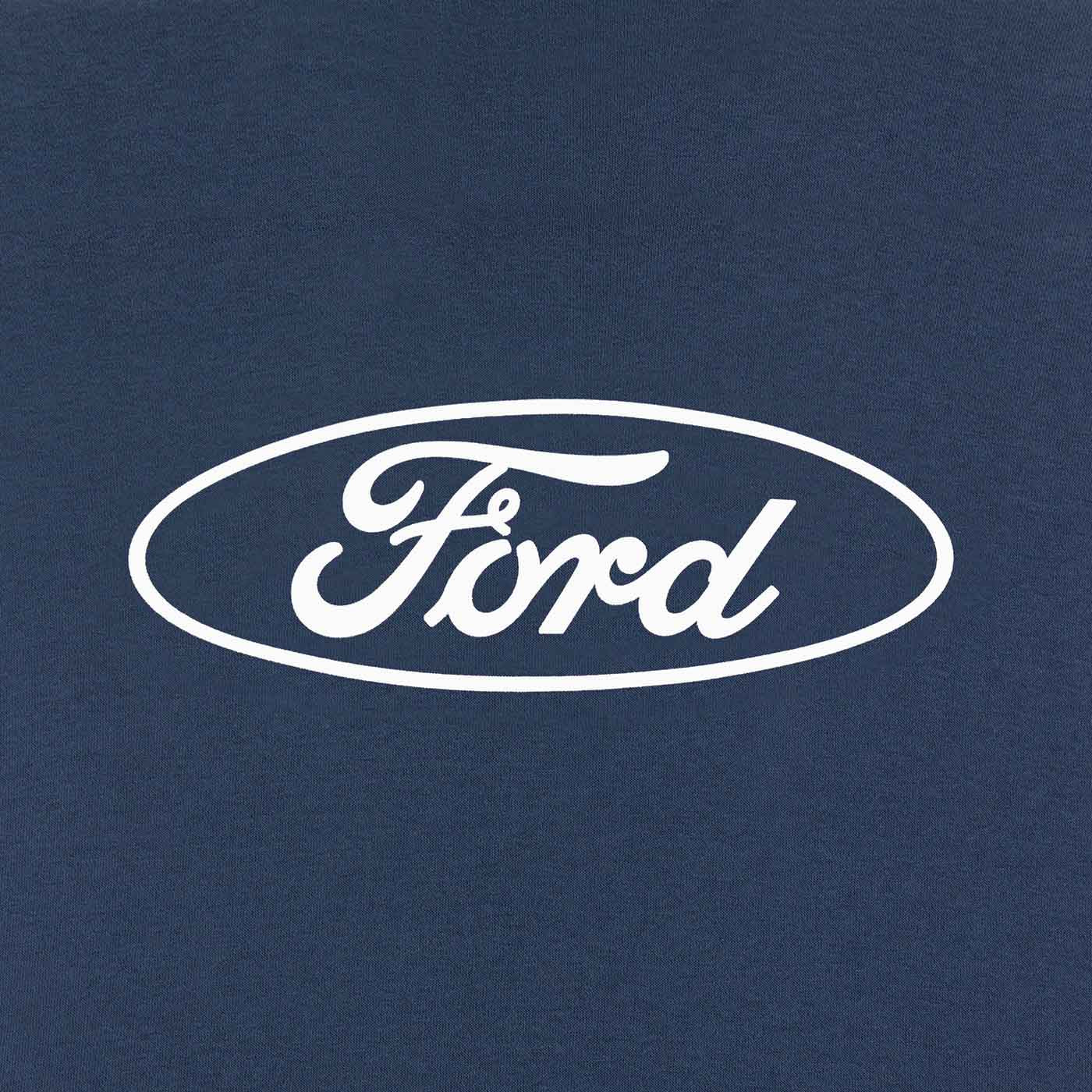 Ford Men's Oval Printed Hooded Fleece Pullover