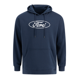 Ford Men's Oval Printed Hooded Fleece Pullover