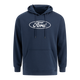Ford Men's Oval Printed Hooded Fleece Pullover