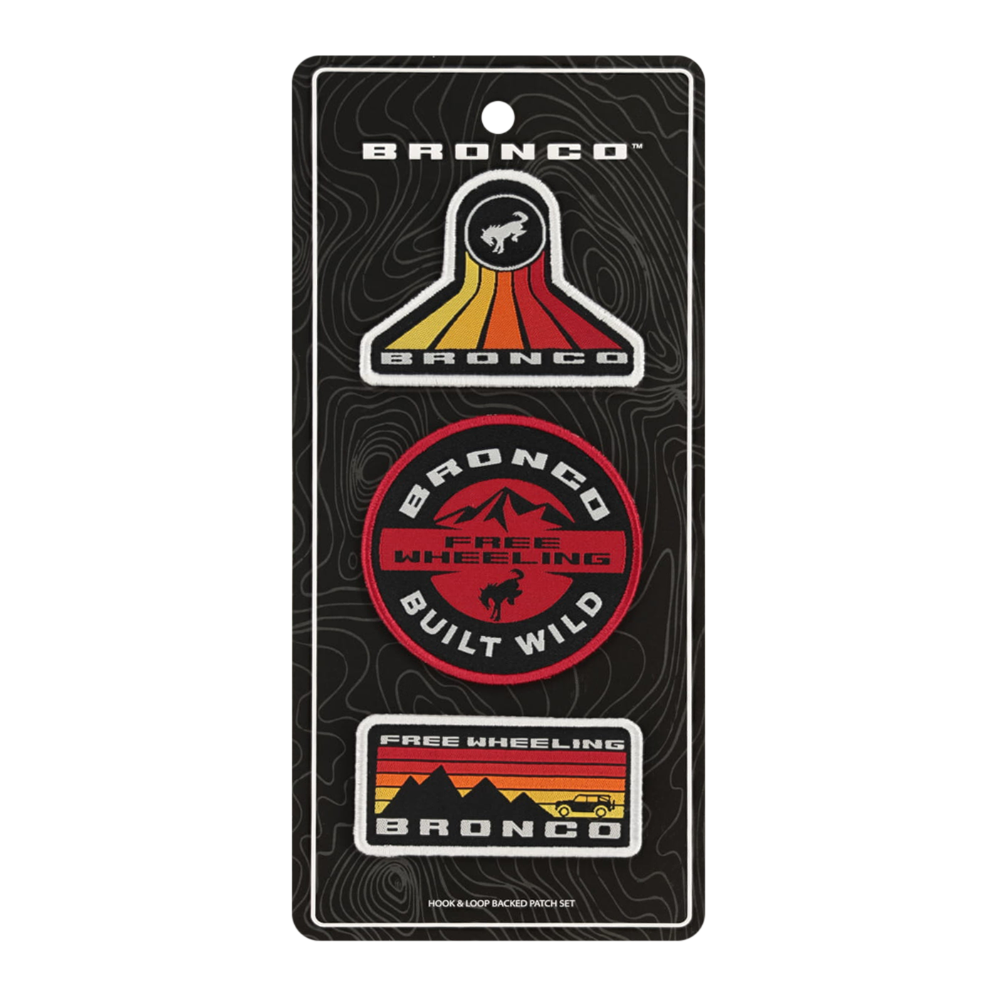 Ford Bronco Free Wheeling 3-Pack Patch Set
