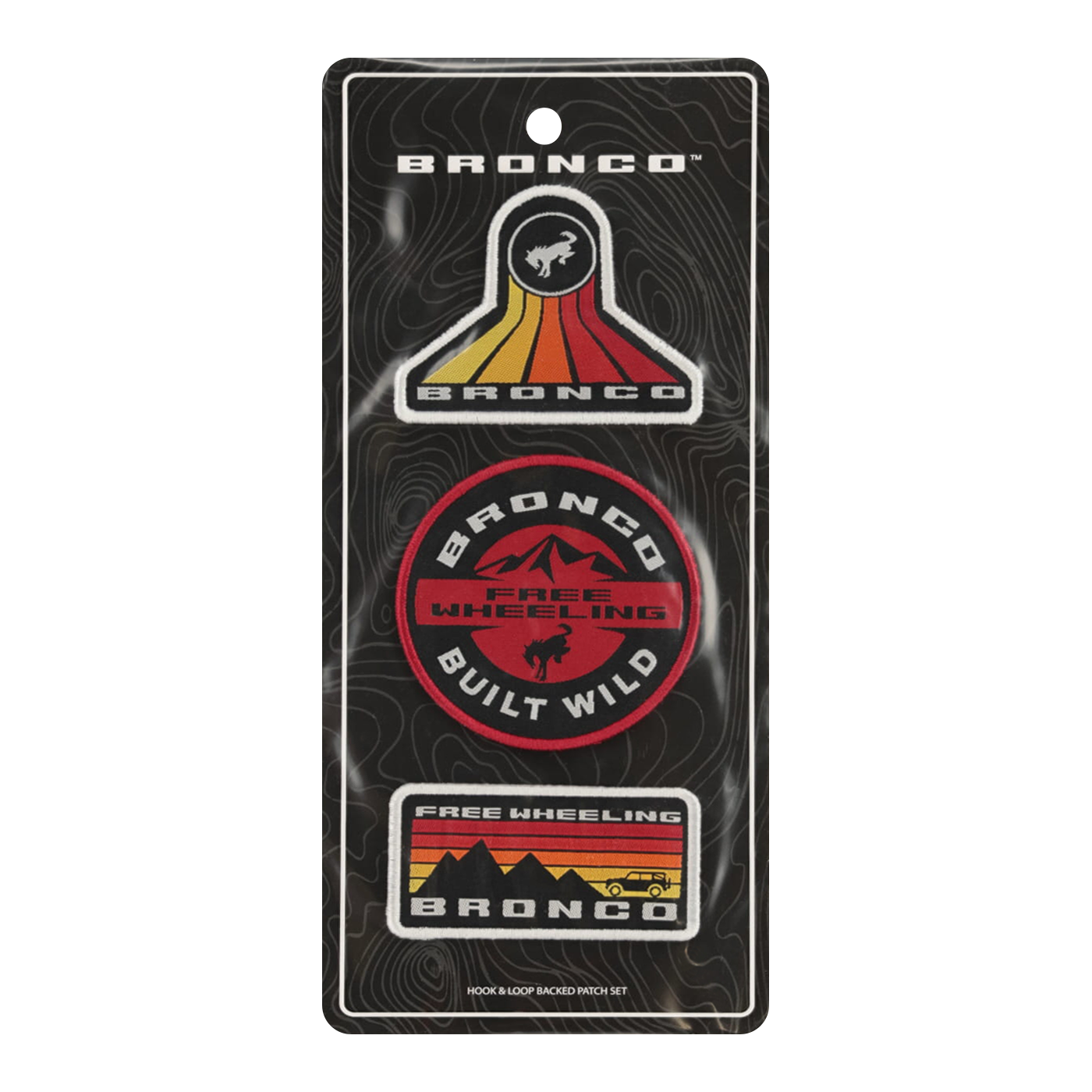 Ford Bronco Free Wheeling 3-Pack Patch Set