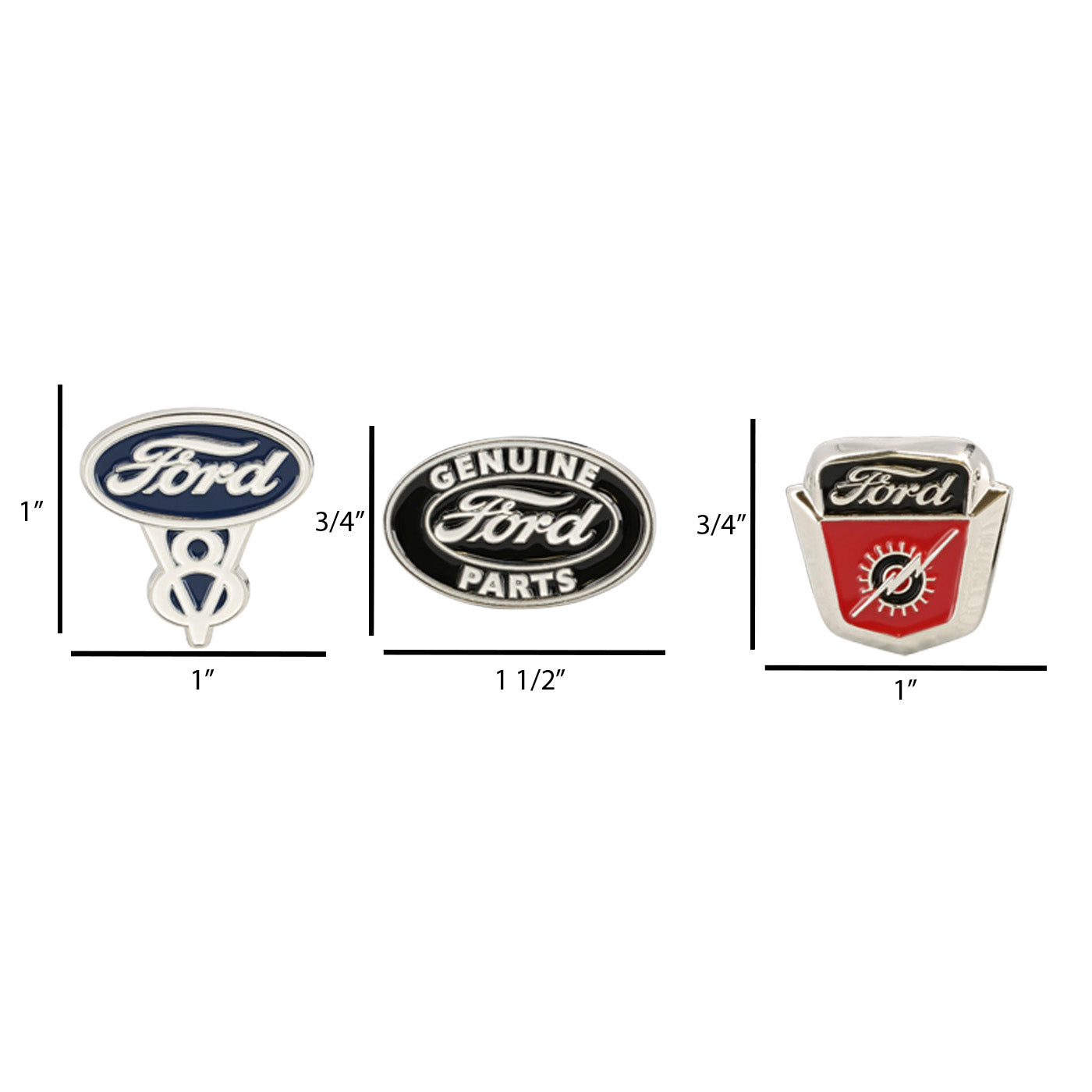 Ford Logo Pin Set