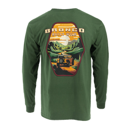 Ford Bronco Men's Built Wild Badge Long Sleeve T-Shirt