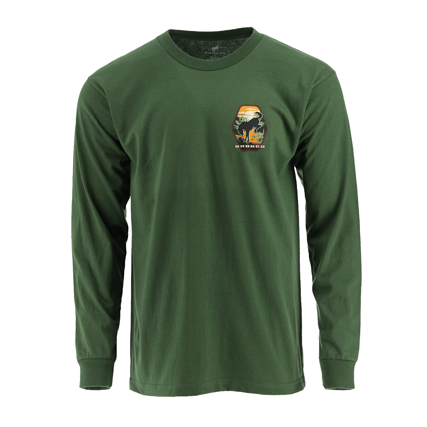 Ford Bronco Men's Built Wild Badge Long Sleeve T-Shirt
