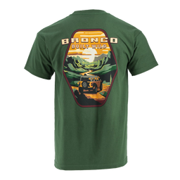 Ford Bronco Men's Built Wild Badge Short Sleeve T-Shirt