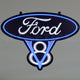 Ford V8 Led Flex-Neon Sign In Steel Can