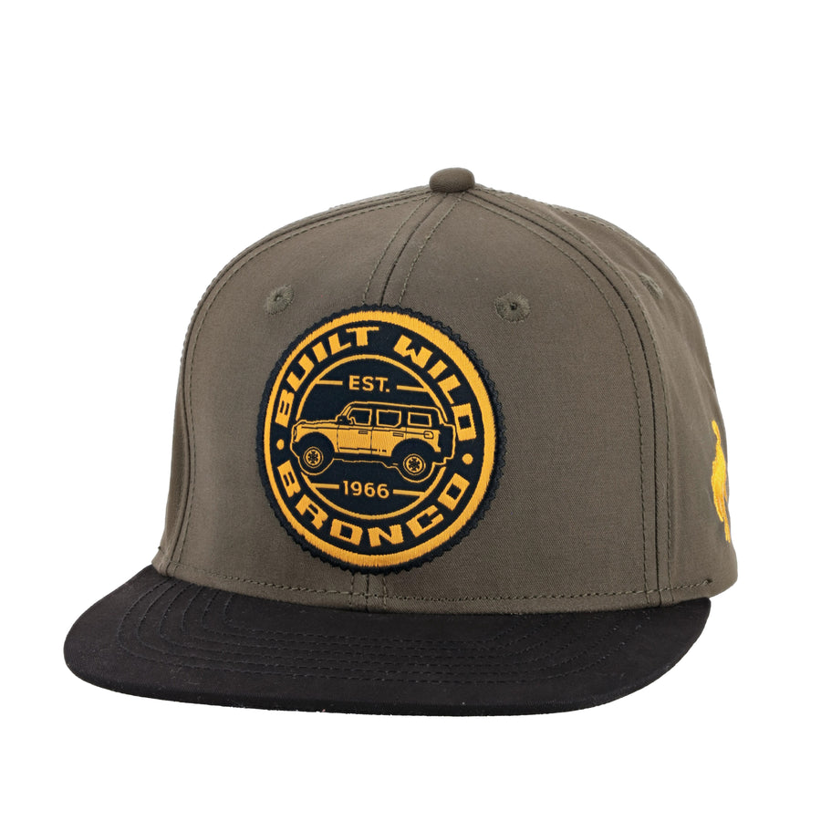 Ford Bronco Built Wild Medallion Patch Strap Back Hat