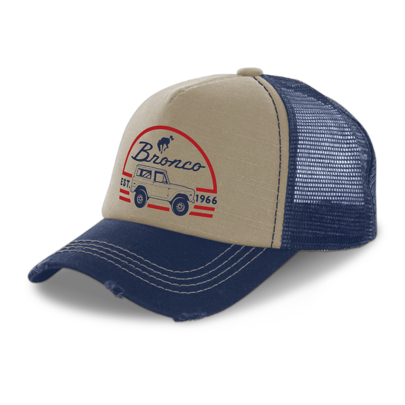 Ford Bronco Vintage 4-Wheel Drive Snapback Hat