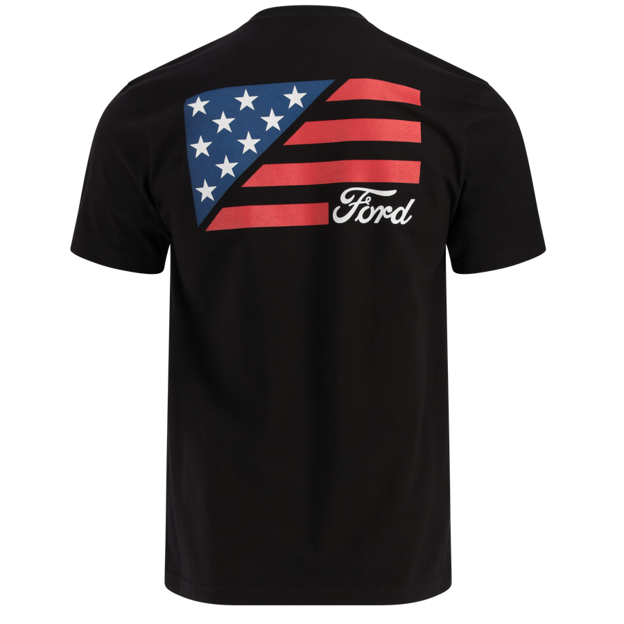 Ford Motor Co. Flag Made in the USA T-Shirt