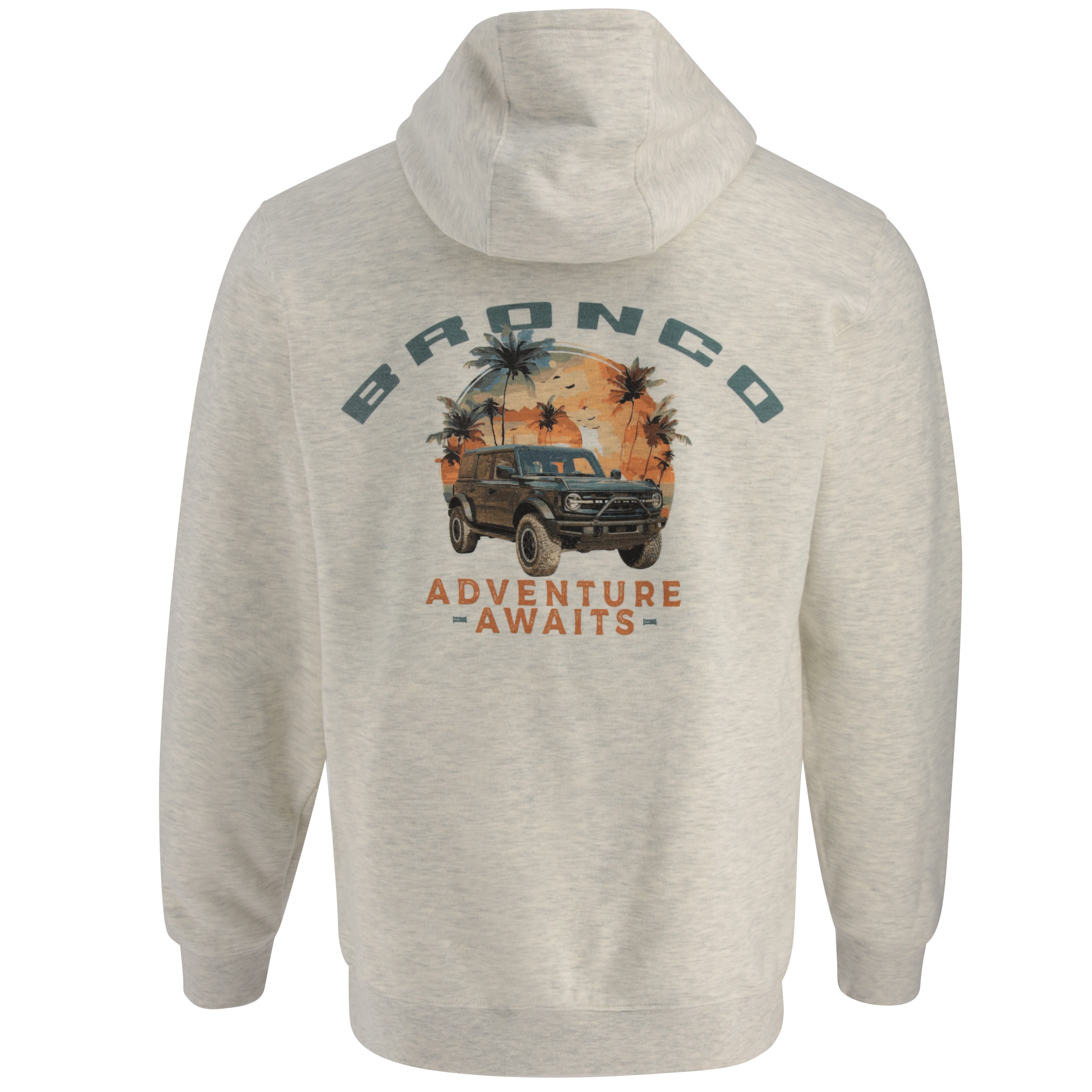 Ford Bronco Men's Adventure Awaits Pullover Hoodie