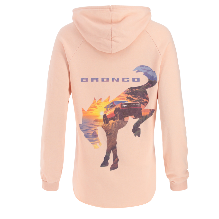 Ford Bronco Women's Beach Horse Pullover Hoodie