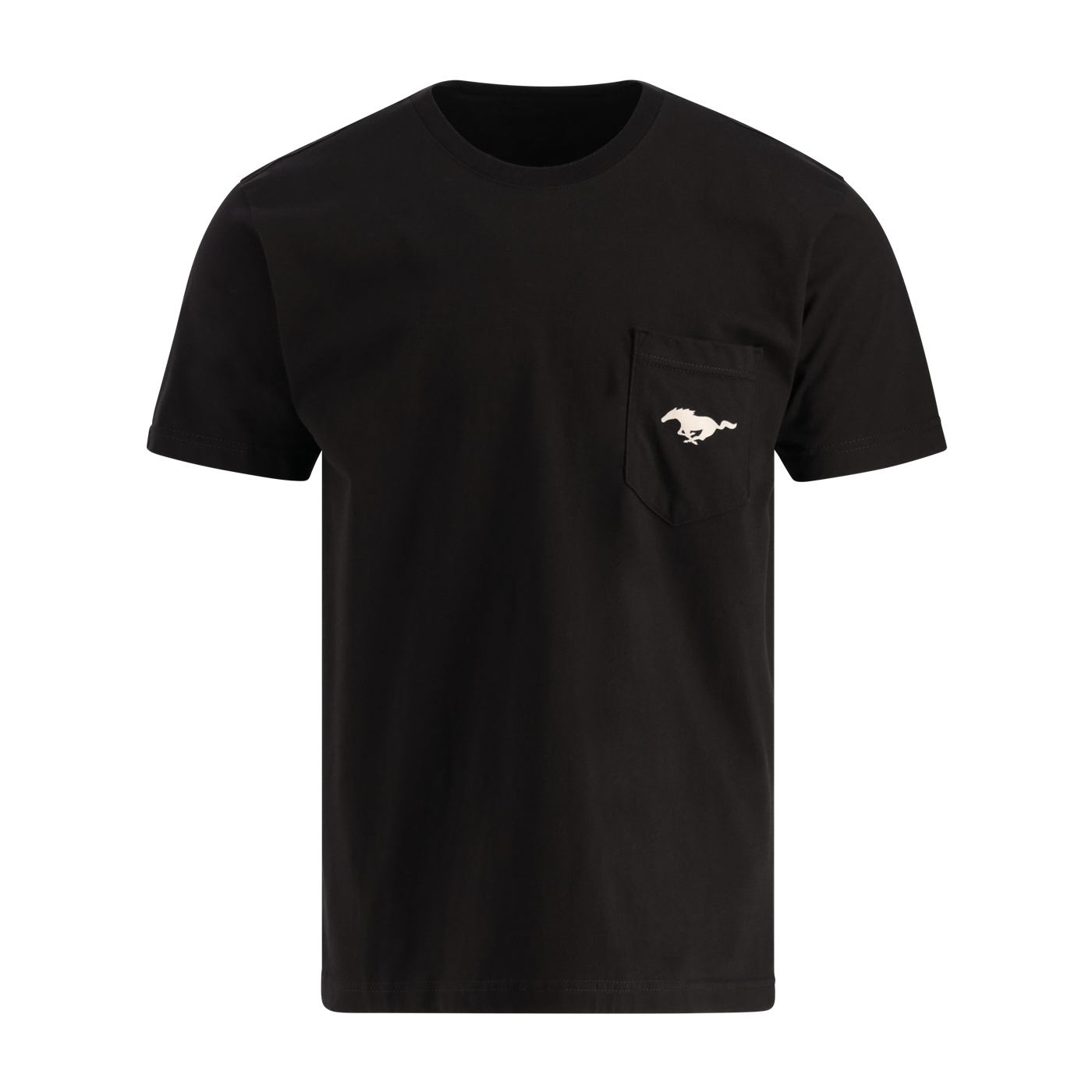 Ford Mustang Men's Vintage Est 1964 Flag Made in the USA Pocket T-Shirt