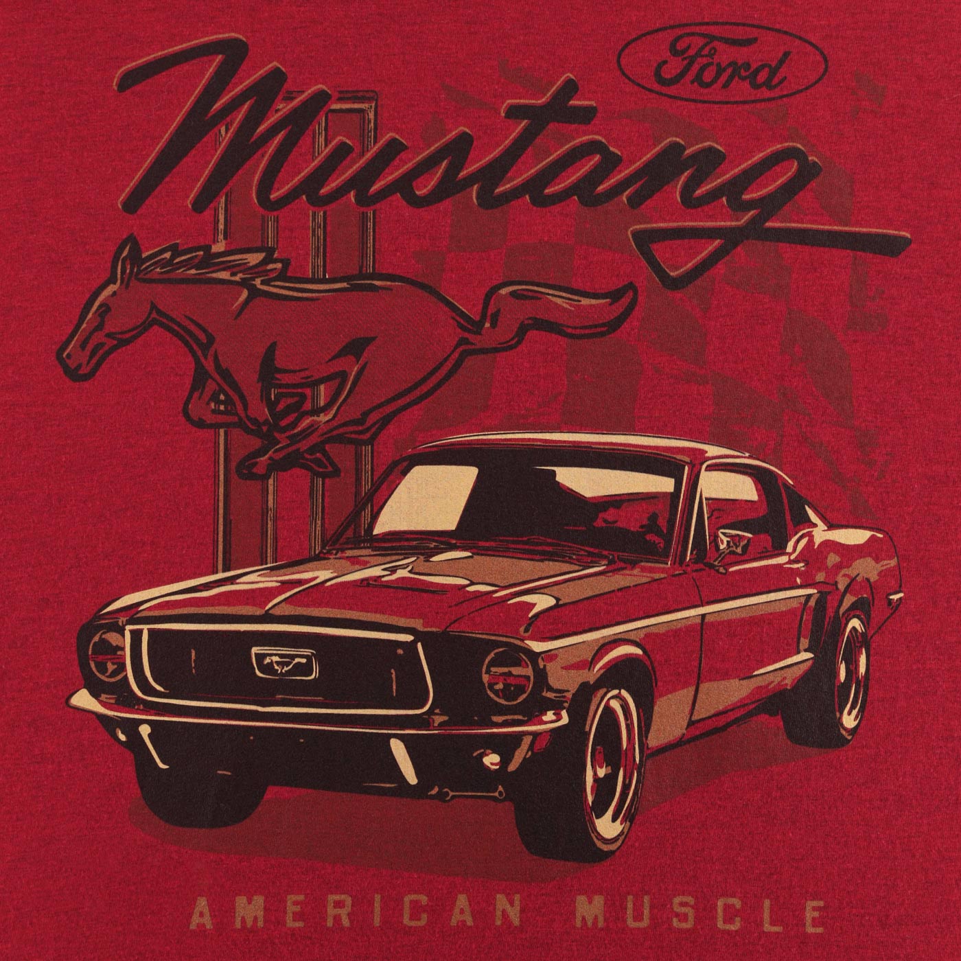 Ford Mustang Men's American Muscle T-Shirt