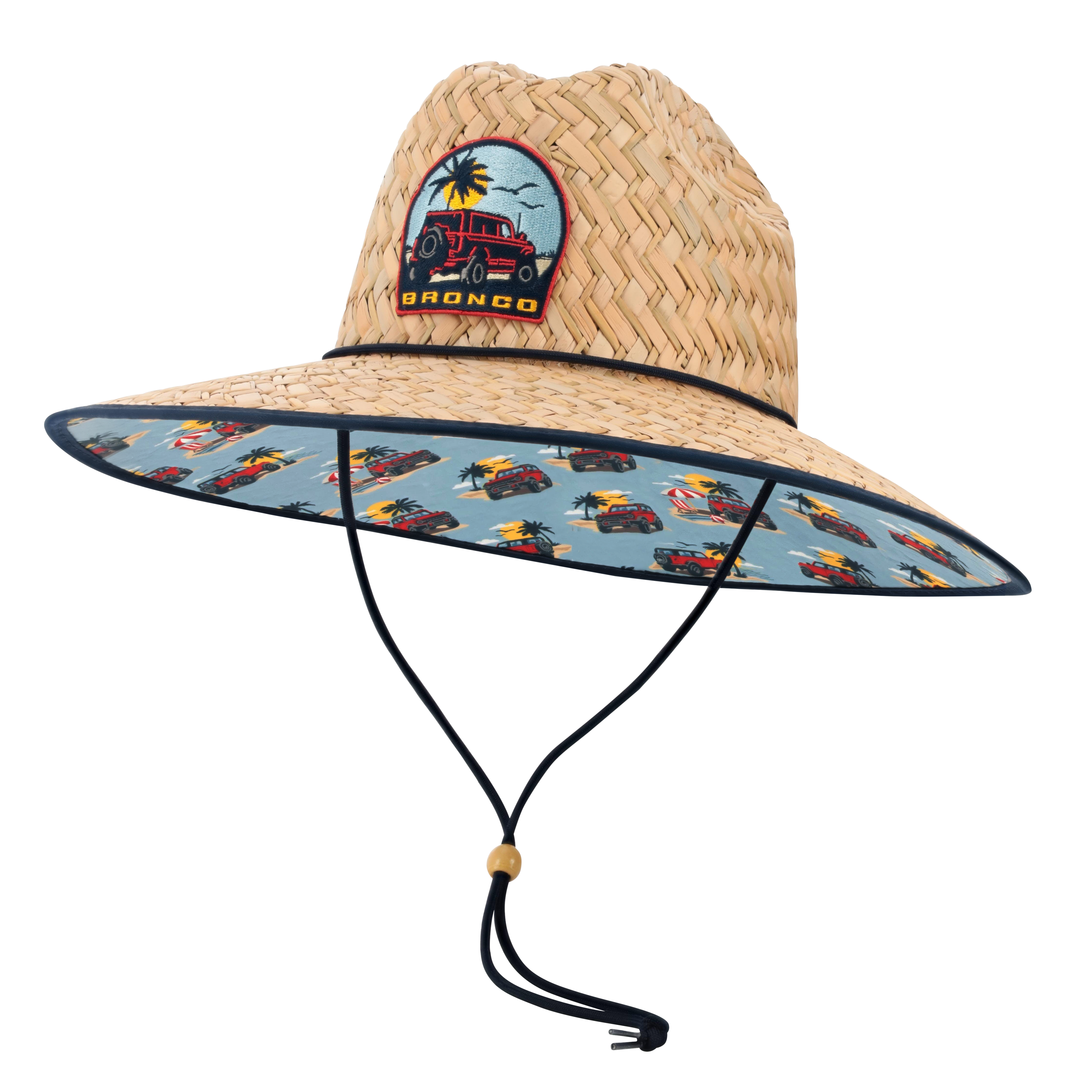 Ford Bronco Woven Straw Patch Hat