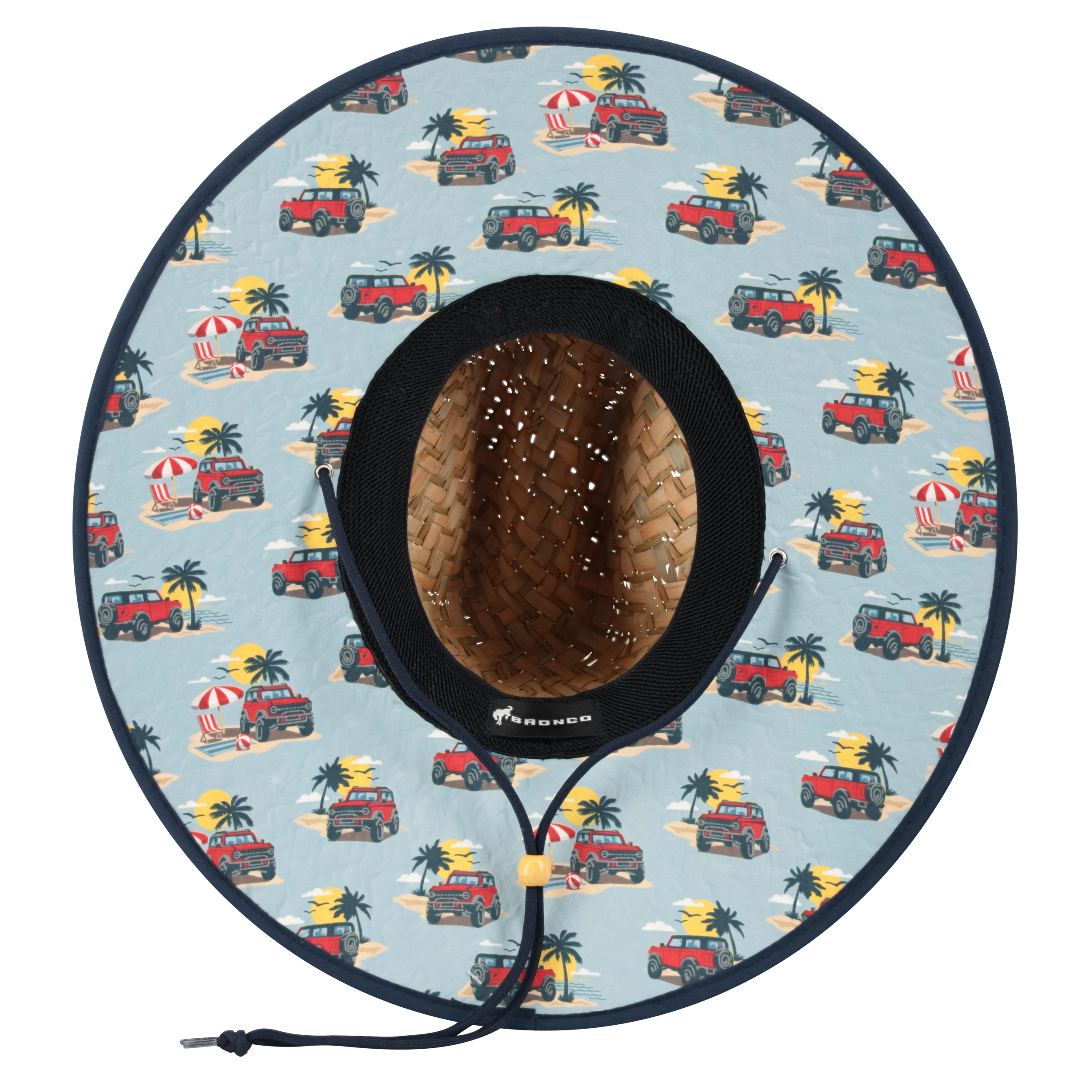Ford Bronco Woven Straw Patch Hat