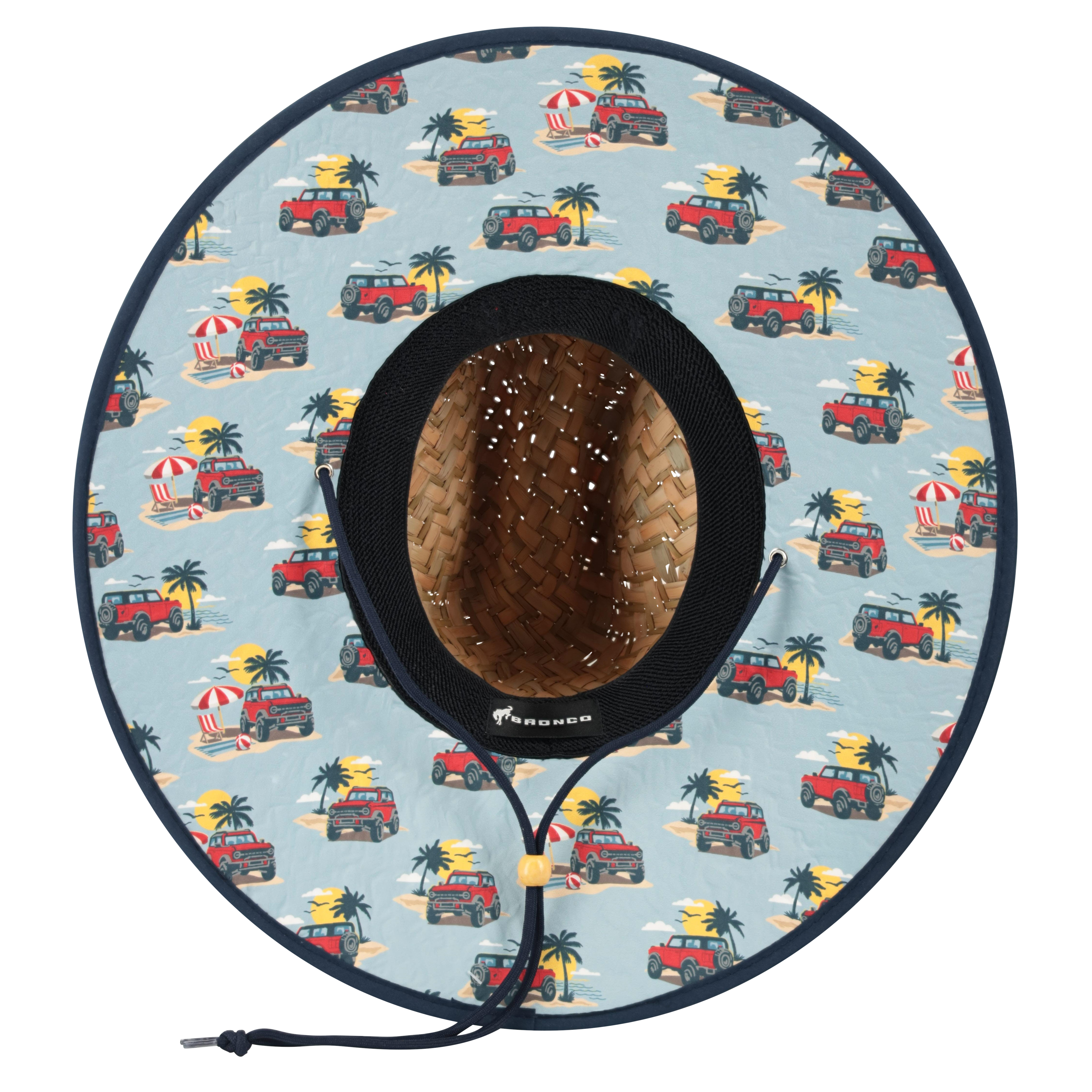 Ford Bronco Woven Straw Patch Hat