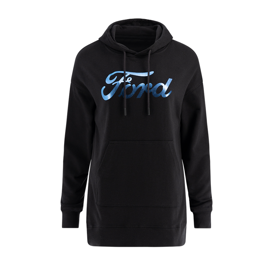 Ford Script Women's Longer Length Pullover Hoodie