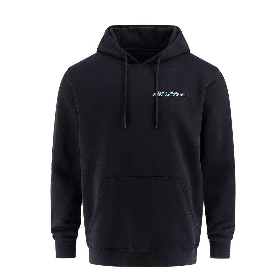Mustang Mach-E Logo Men's Hooded Pullover Sweatshirt