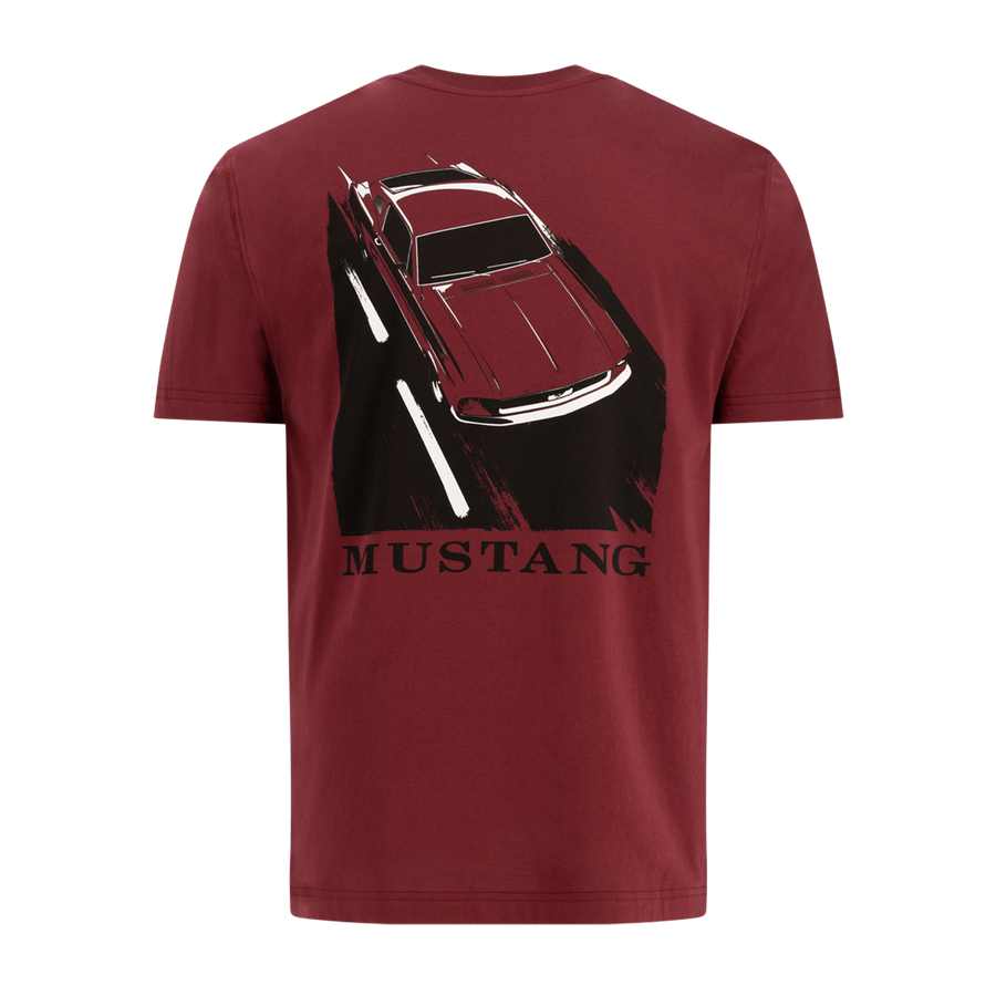 Mustang Men's Car on Road Graphic T-Shirt